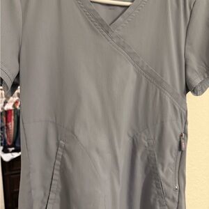 Koi Women's Gray Scrub Top